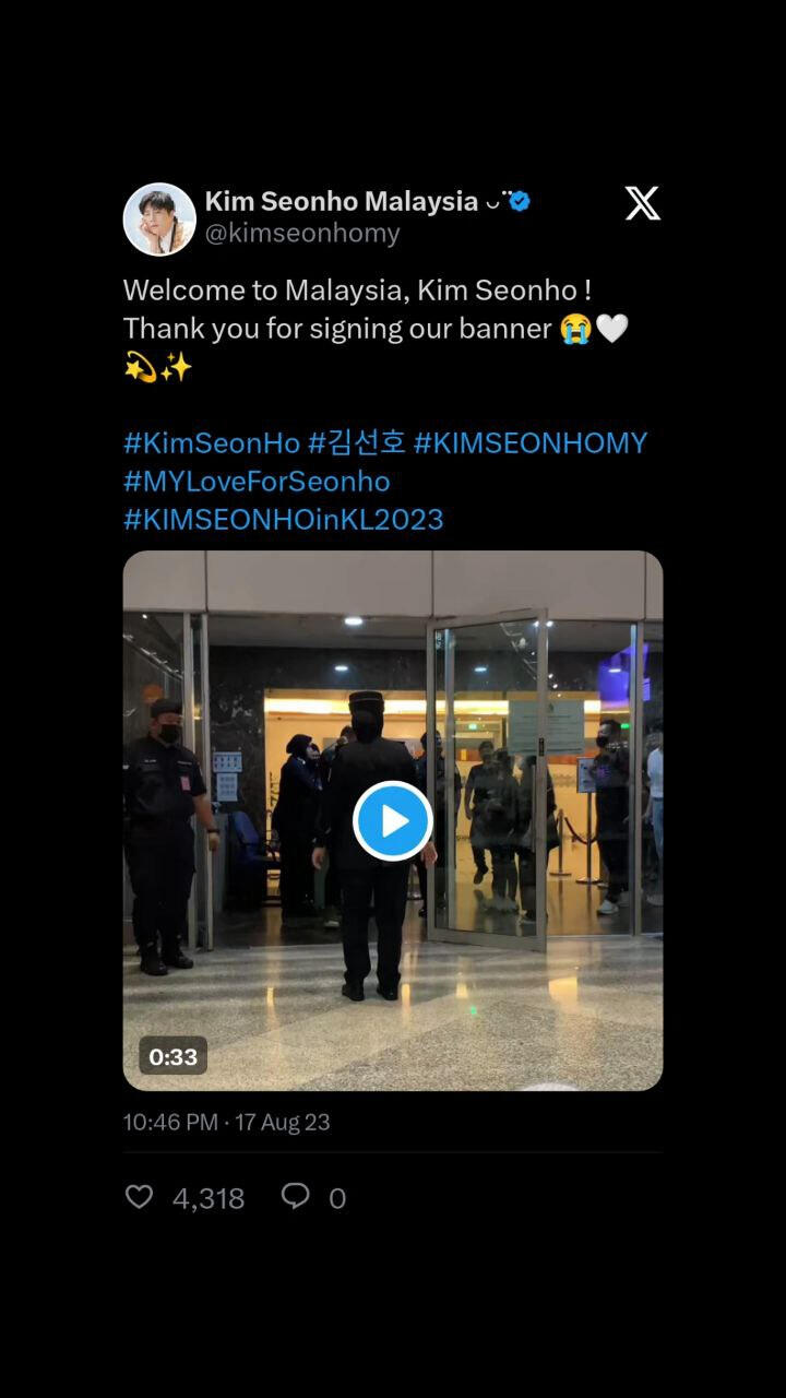Kim Seonho Arrival at KLIA